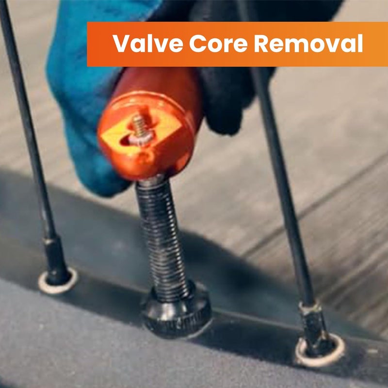 Granite Suture Aero Tire Plug Kit with Integrated CO2 Inflator, Tubeless Tire Repair Kit with 2 Size Plugs, CO2 Tire Inflator Works with Presta Valve - Image 5